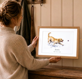Personalised Golden Labrador Print