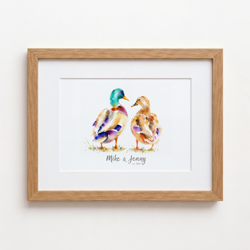 Personalised Duck Print
