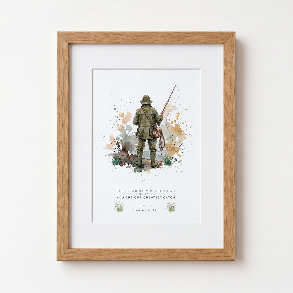 Personalised Fishing Print