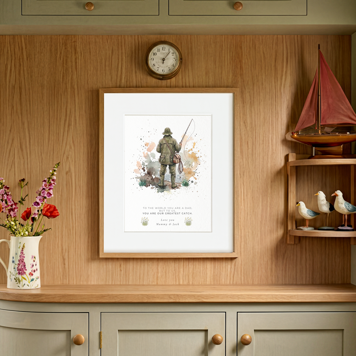 Personalised Fishing Print