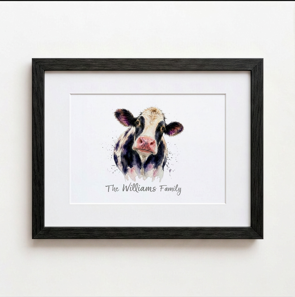 Personalised Cow Print