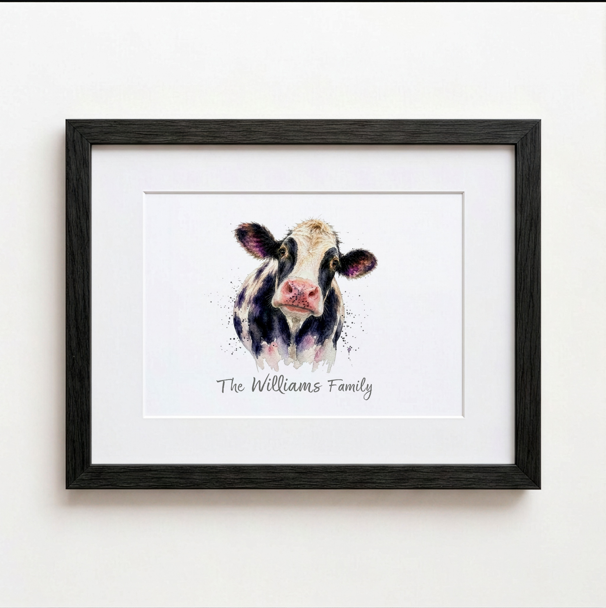 Personalised Cow Print