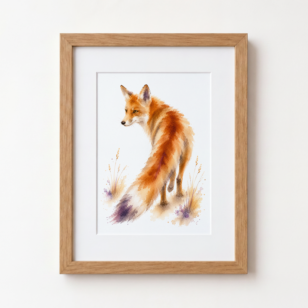 Personalised Fox Print