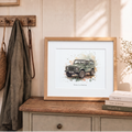 Personalised Land Rover Defender Station Wagon Print