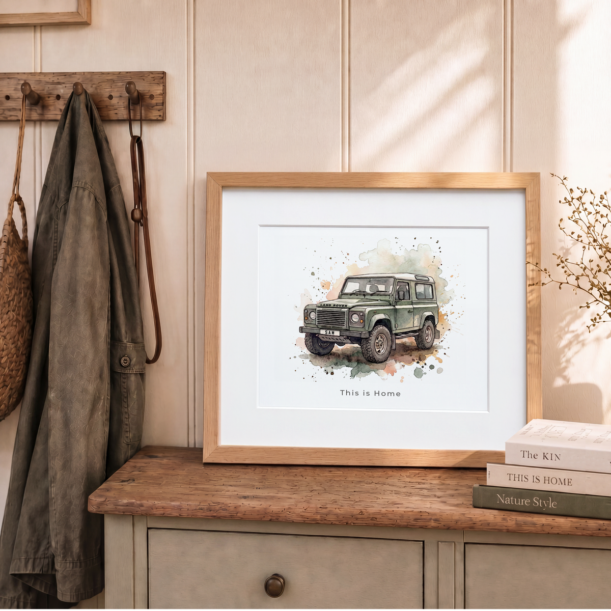 Personalised Land Rover Defender Station Wagon Print