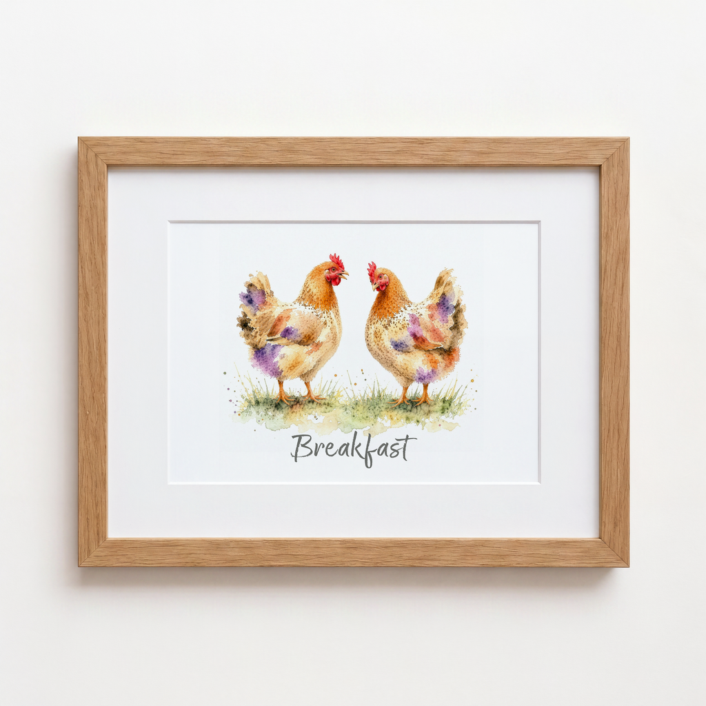 Personalised Chicken Print