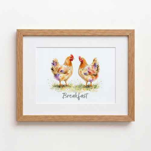Personalised Chicken Print