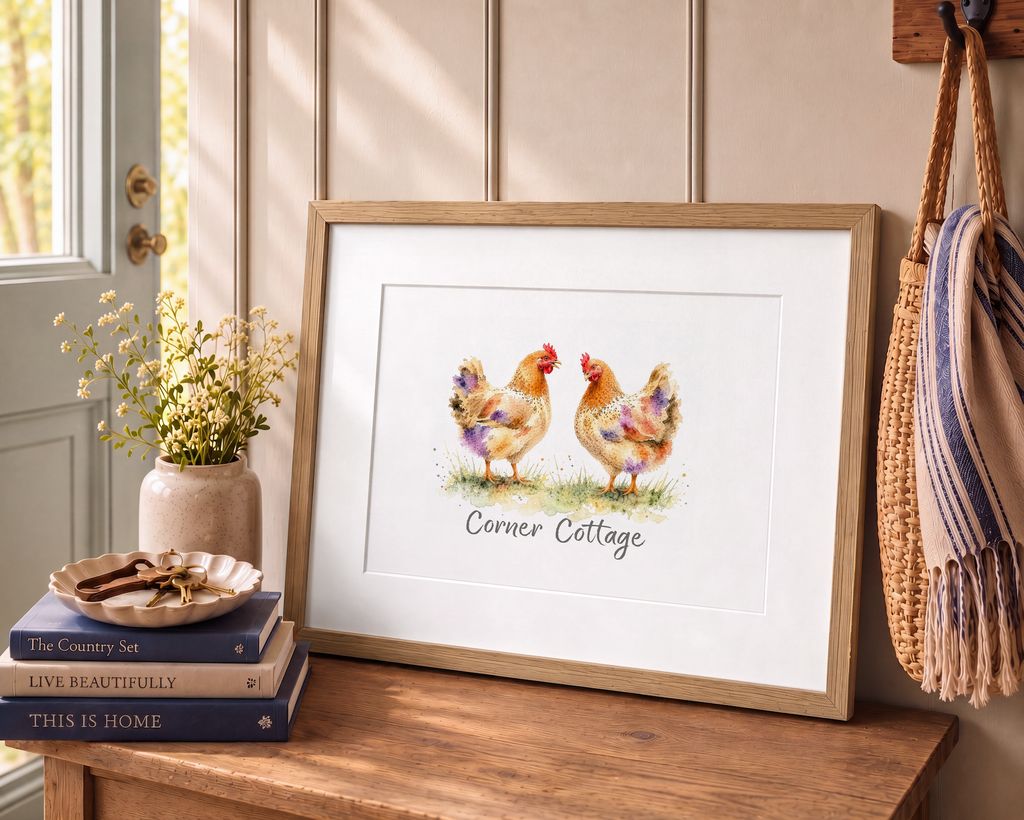 Personalised Chicken Print