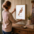 Personalised Hare Print