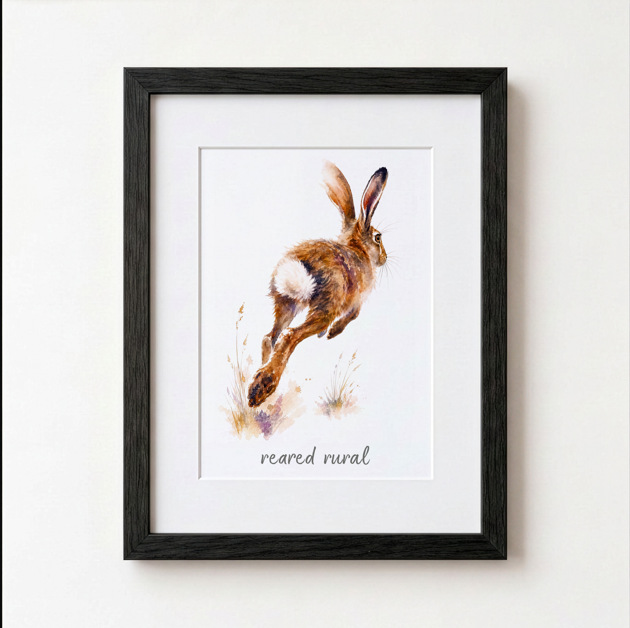 Personalised Hare Print