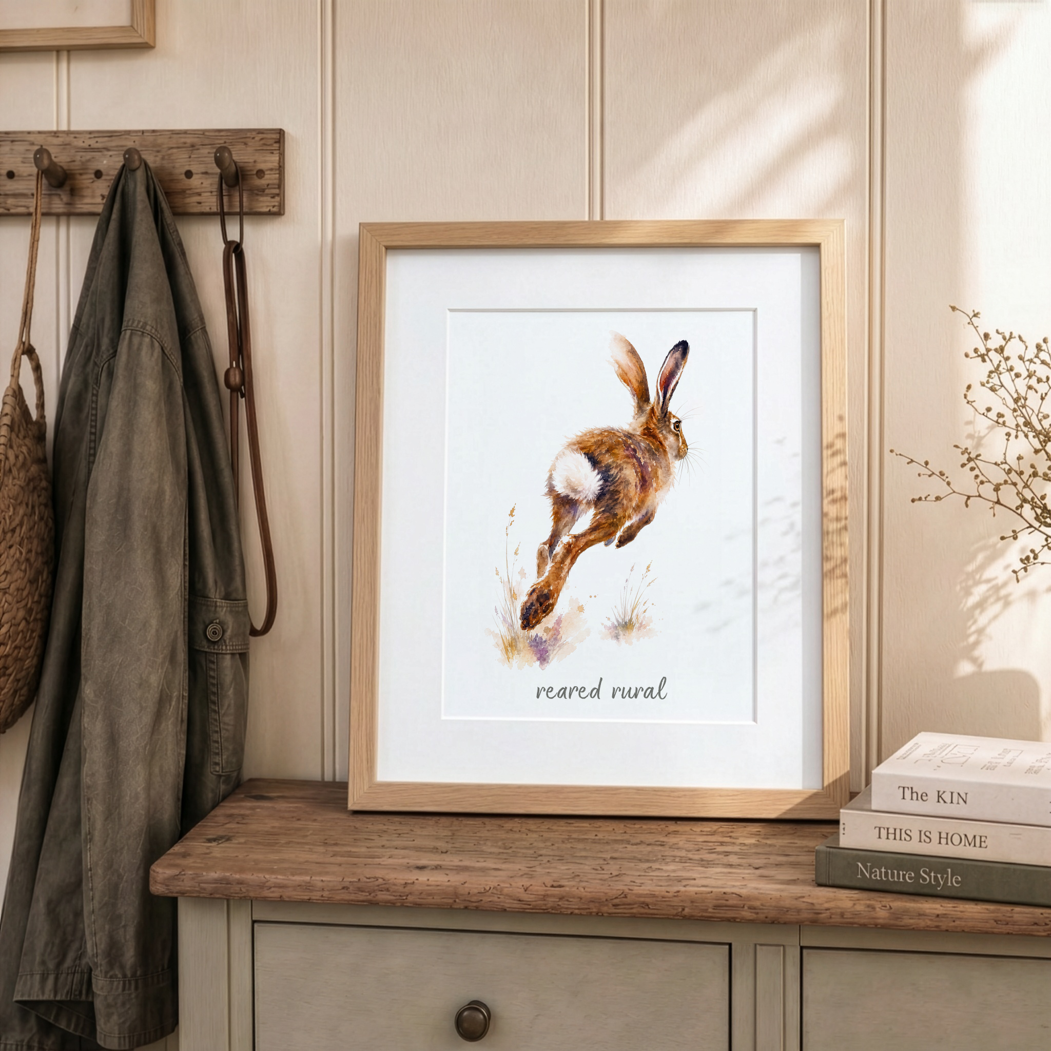 Personalised Hare Print