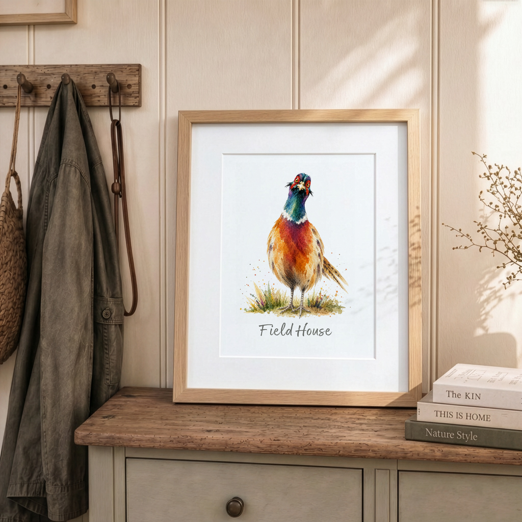 Personalised Pheasant Print