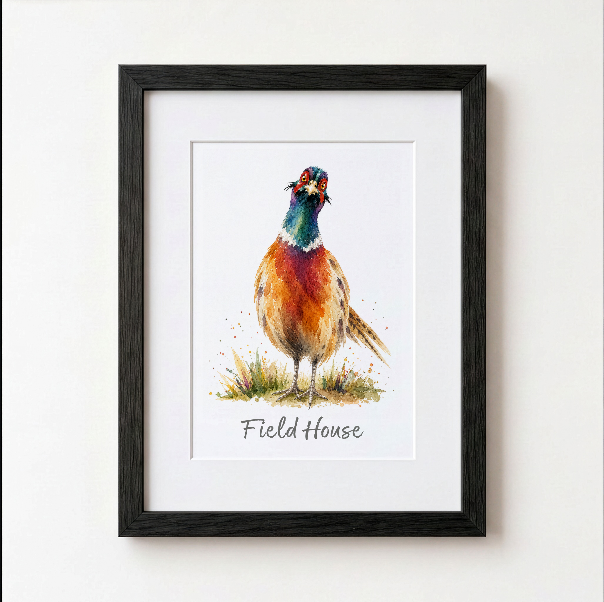 Personalised Pheasant Print