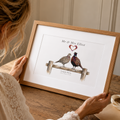 Personalised Pheasant Wedding Print – Country Wedding Gift