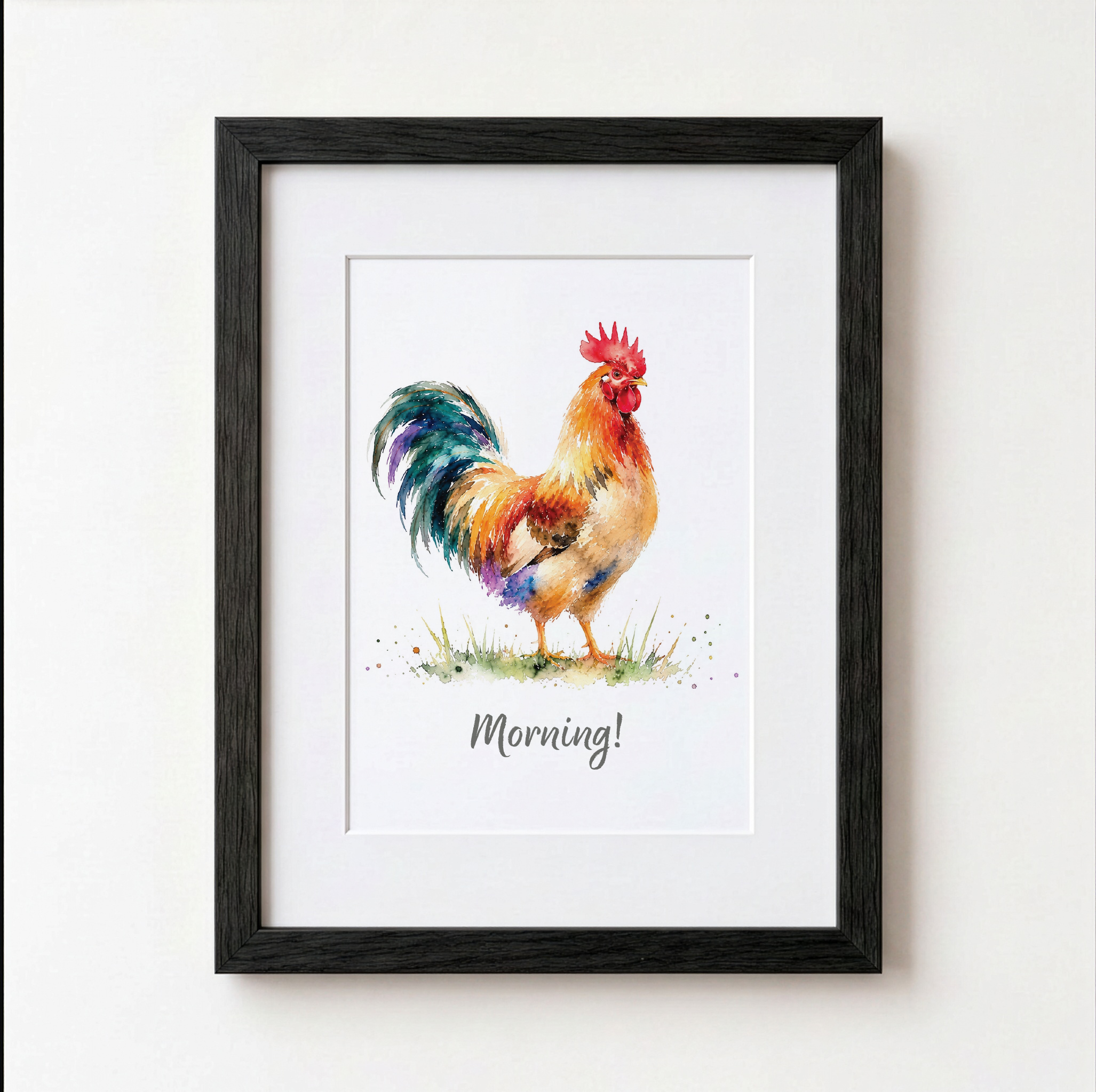 Personalised Rooster Print