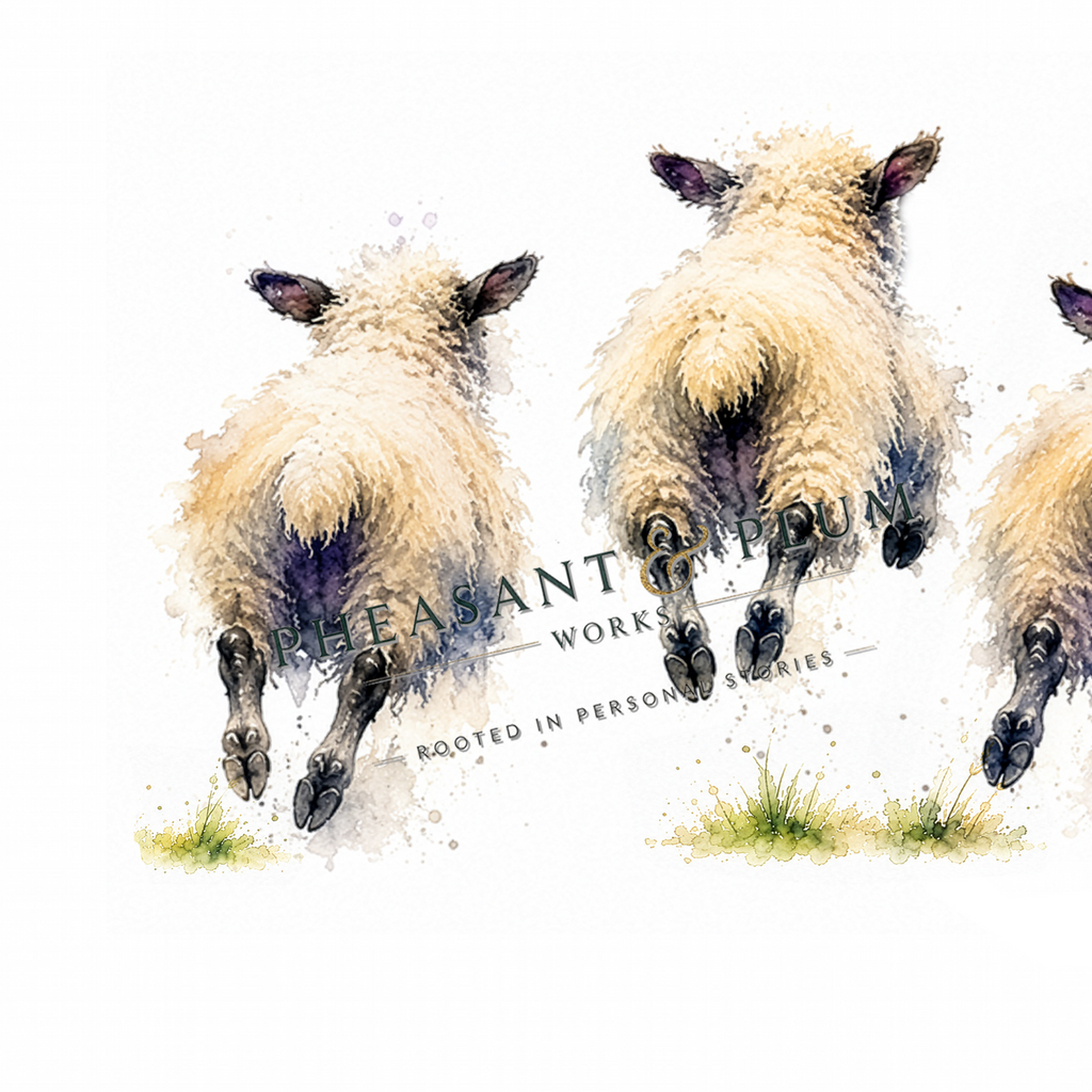 Personalised Sheep Print