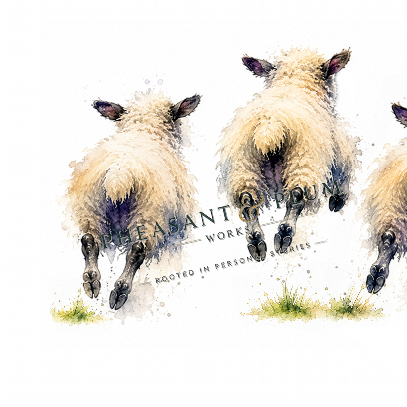 Personalised Sheep Print