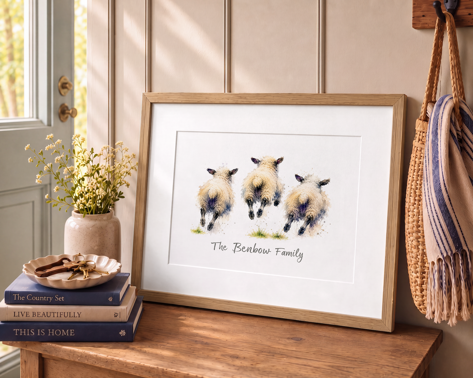 Personalised Sheep Print