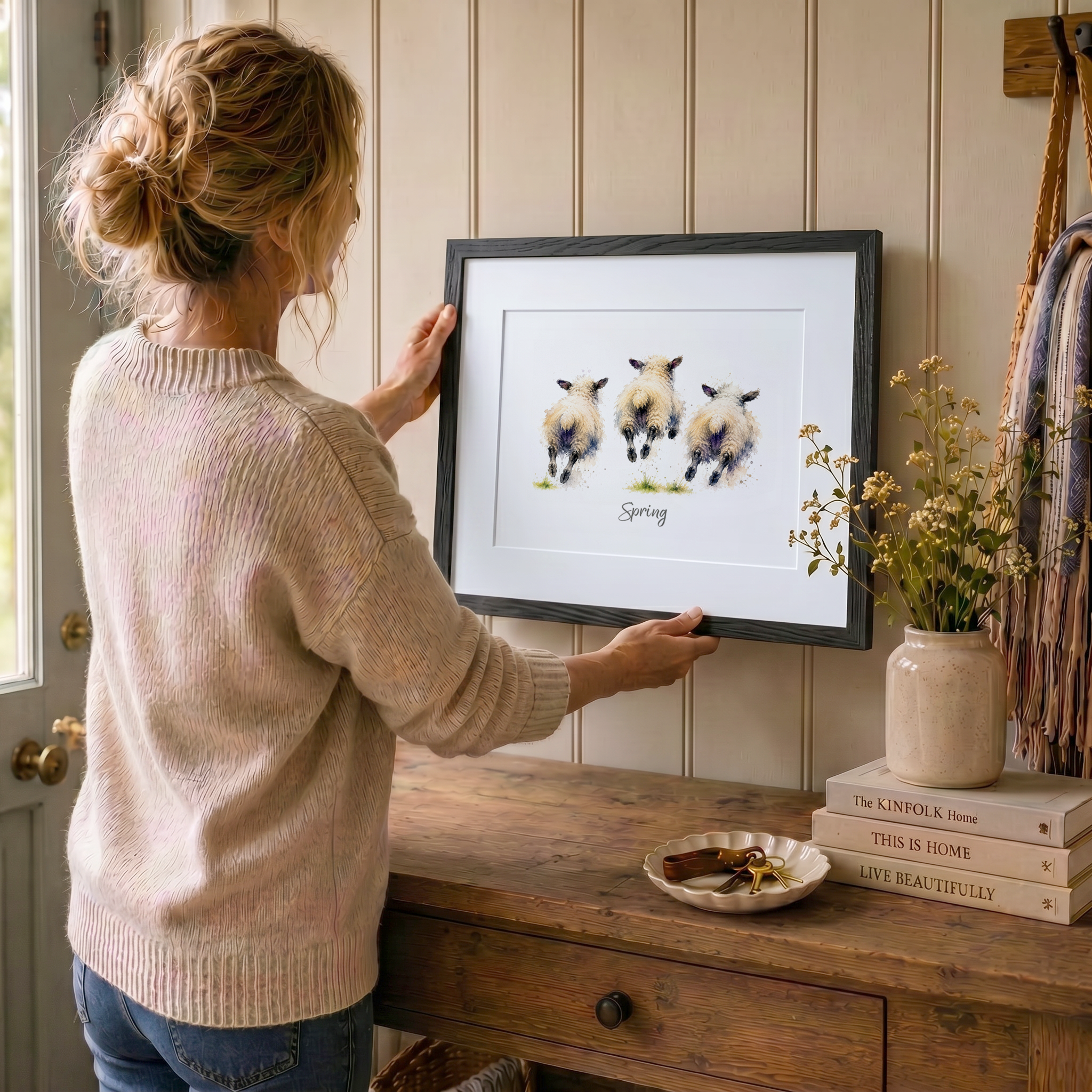 Personalised Sheep Print