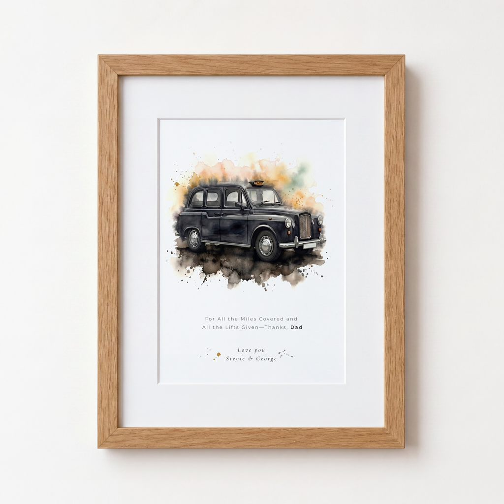 Personalised Taxi  Print