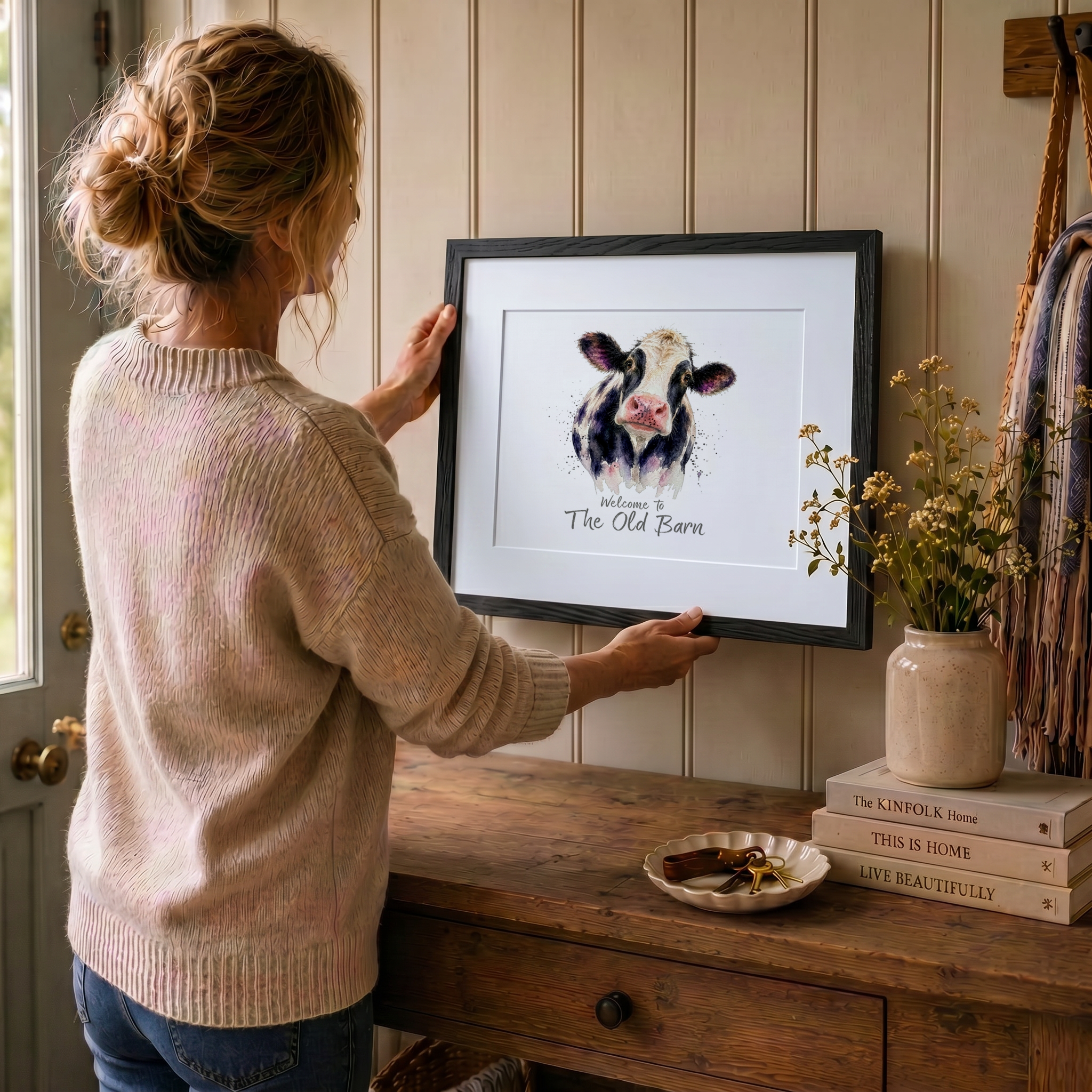 Personalised Cow Print