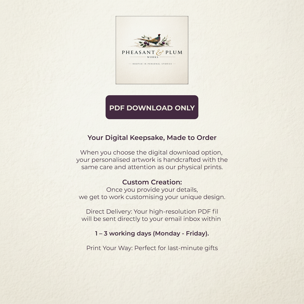 Personalised Hare Print