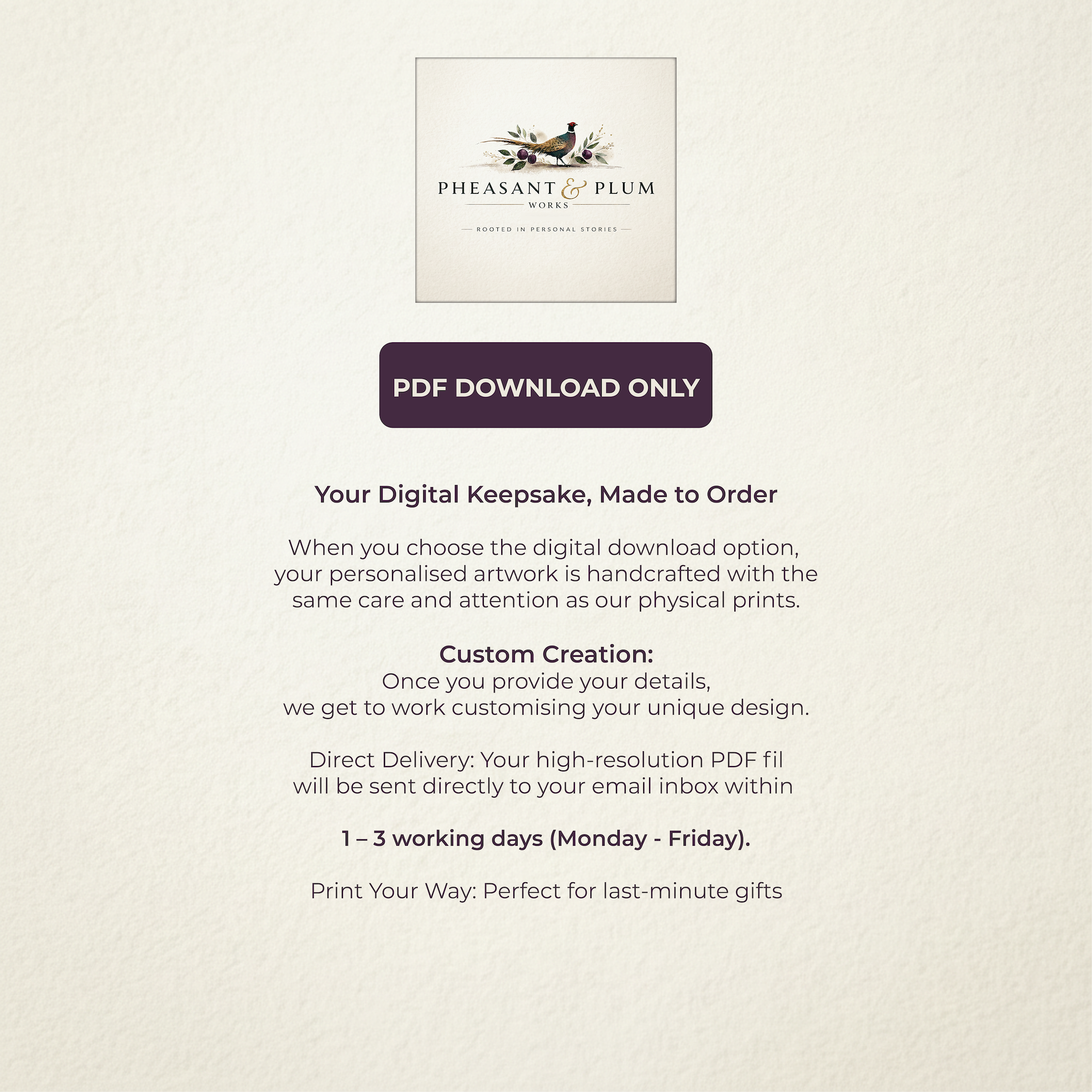 Personalised Hare Print